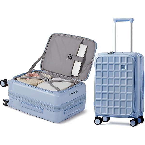Amazon.com | aji Expandable Top Open Carry On Luggage 22x14x9