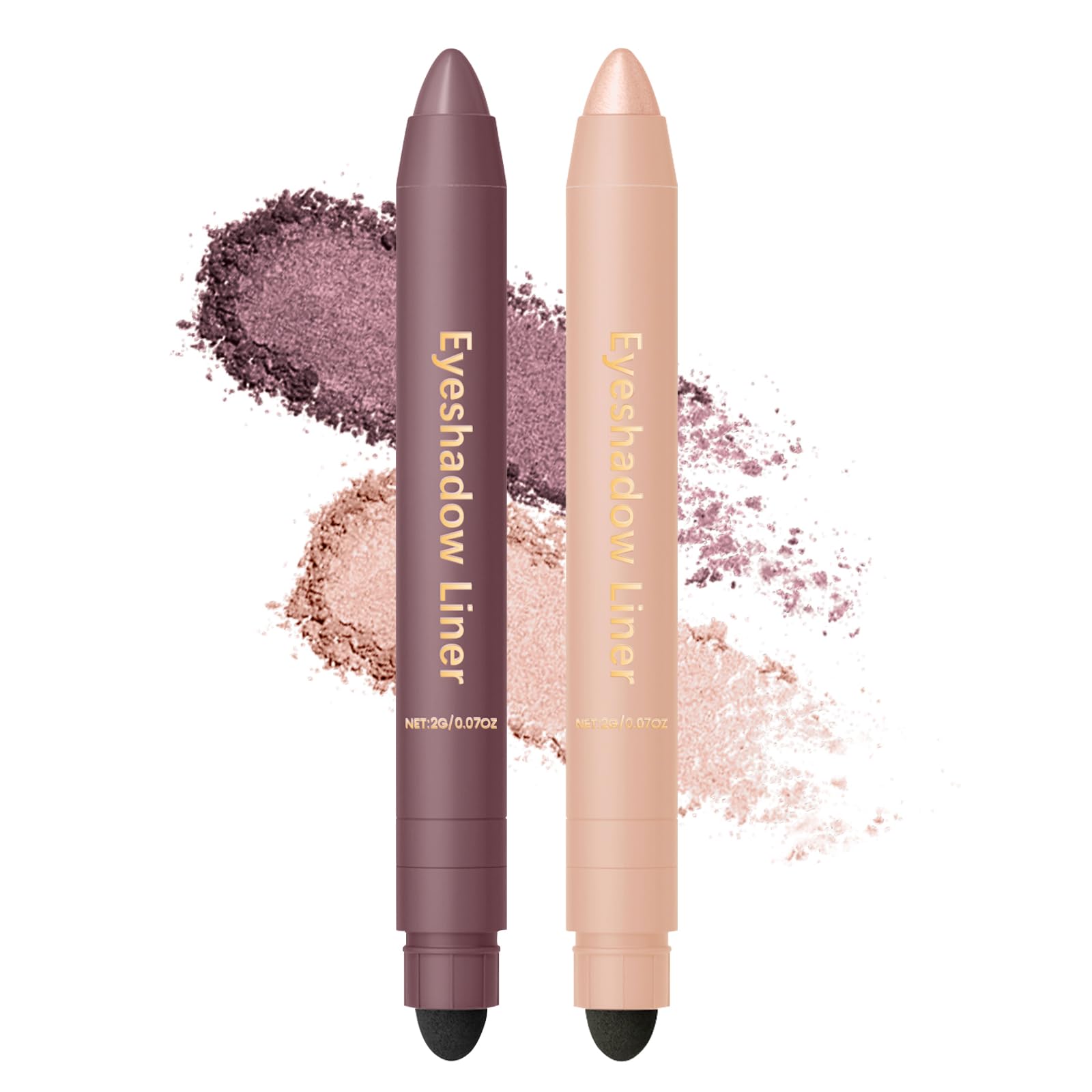 Photo 1 of Vincofoo Perfect Color Duo-Shadow Liner 2-in-1 Eyeliner & Eyeshadow, Waterproof & Smudge-Proof Shadow Liner Duo, Effortless Smoky or Natural Eye Makeup(Smokeshow+ Gaze)