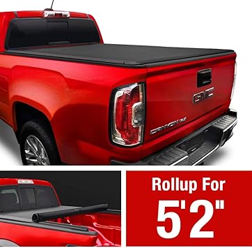 Amazon Com Maxmate Soft Roll Up Truck Bed Tonneau Cover Compatible With 2015 2018 Chevy Colorado Gmc Canyon Fleetside 5 2 Bed Automotive