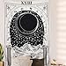 BLEUM CADE Tarot Tapestry The Moon The Star The Sun Tapestry Medieval Europe Divination Tapestry Wall Hanging Tapestries Mysterious Wall Tapestry for Home Decor (The Moon, 59×59 Inches)
