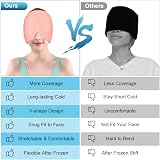 ACWOO Migraine Relief Cap Reusable Cold Heat Therapy Pink view 7