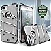 Zizo Bolt Series Compatible with iPhone 8 Plus Case Military Grade Drop Tested Tempered Glass Screen Protector Holster iPhone 7 Plus case Gray Black