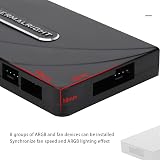 Thermalright FAN ARGB HUB x8 Controller SATA Power for PC PWM ARGB Fans Lighting view 3