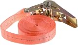 ASelected Heavy Duty Ratchet Straps 2.5 cm x 5 m Orange Set of 6 view 4