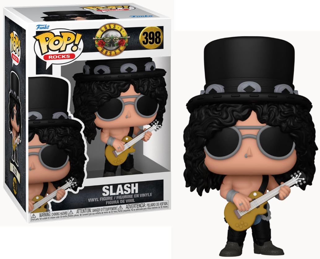 Funko POP! Rocks: Guns N Roses - Slash - 1990's - Collectable Vinyl Figure - Gift Idea - Official Merchandise - Toys For Kids & Adults - Model Figure for Collectors and Display