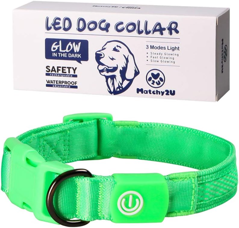 light green dog collar