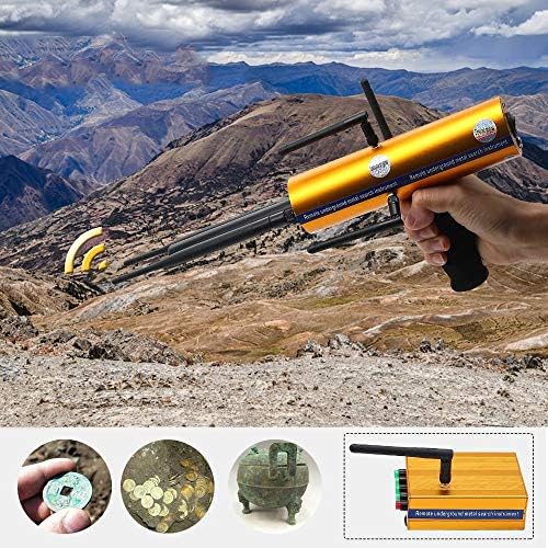 AKS Long Range Gold Metal Detector Gems Diamond Finder high Sensitivity and Stability with Six Antennas Handheld Type
