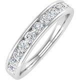FINEROCK Women's 1/2 Carat Natural Diamond Wedding Band - 14K Rose Gold, IGI Certified - View #6