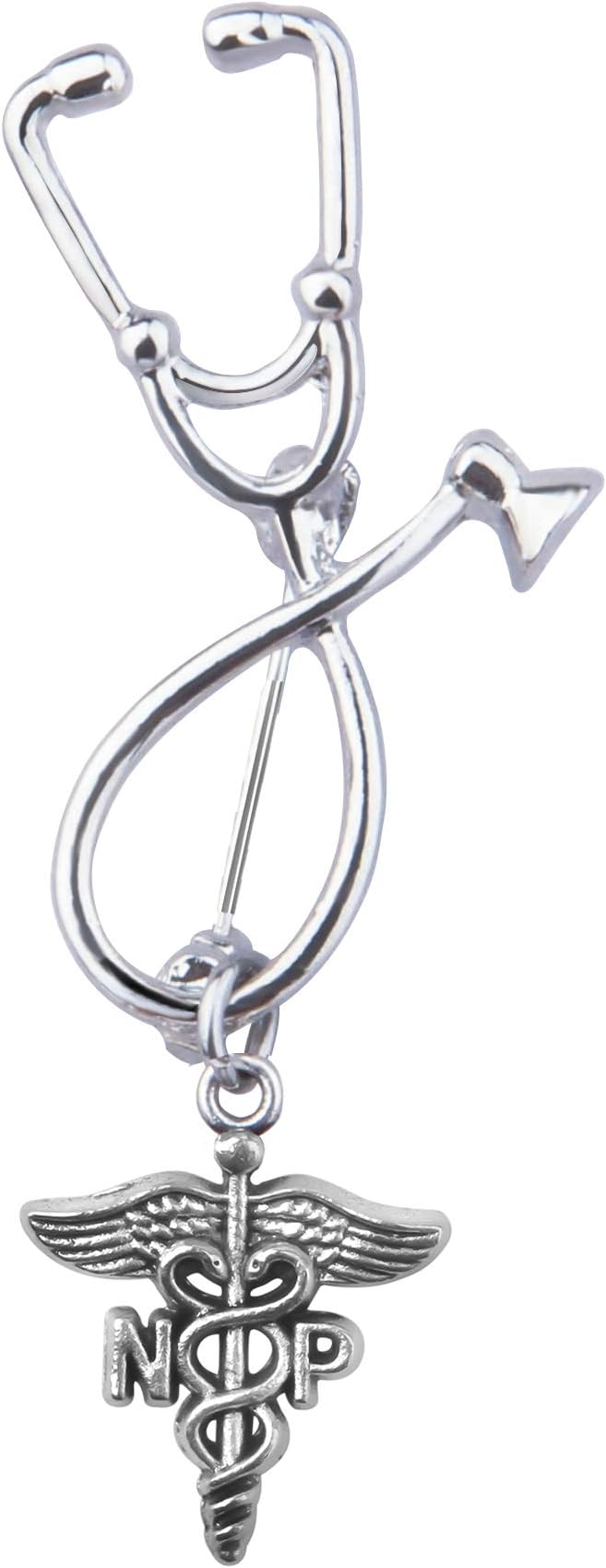 Medical Stethoscope Brooch Pins for Doctor Nurse Medical Students Medical Caduceus Gift for RN,PA,MA,LPN,LVP,NP,Vet