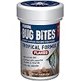 Fluval Bug Bites Tropical Fish Food, Flakes for Small to Medium Sized Fish, 0.63 oz., A7330, Brown