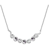 Aurora Tears DNA Double Helix Chemistry Science Molecule Biology Necklace Infinity 925 Sterling Silver Mystic Rainbow Topaz Spiral Pendant Jewelry for Women DP0310W