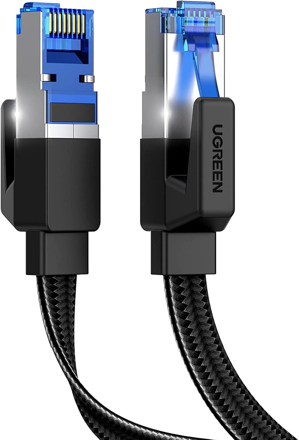 UGREEN Ethernet Cable 20M Cat 8 Flat 40Gbps 2000MHz RJ45 LAN Patch Cord
