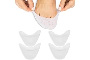 ViveSole Toe Protectors for Women & Men (4 Pcs) - Silicone Sleeve Covers for Feet - Foot Gel Caps for Pain Relief, Pressure Sores for Shoes, Work Boots - Blister Protection, Breathable Cushion Guards