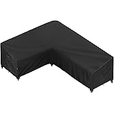 iBirdie Outdoor Patio Furniture Cover fit 83 x 104 inch, 80 x 102, 82 x 100 L-Shaped Sectional Sofa, Waterproof Weatherproof Heavy Duty 600D Garden Cover for Outside L Shape Couch