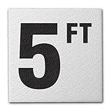 Ceramic Swimming Pool Deck Depth Marker 