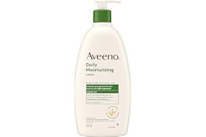 Aveeno Daily Moisturizing Lotion, Dry Skin, Non Comedogenic, Prebiotic Oat, Daily Moisturizer, Fragrance Free, 532mL