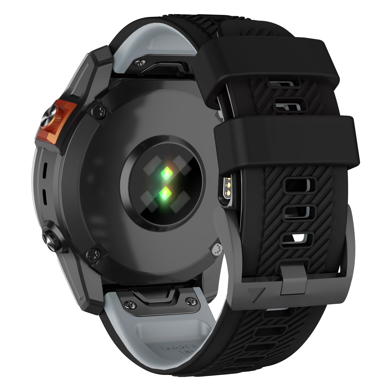 MYSNBKN Watch Strap for Fenix 8 51mm/Fenix 7X Pro/Fenix 7X/Fenix 6X Pro/Fenix 6X/Fenix 5X/Fenix 5X Plus/Fenix 3/Fenix 3 HR, Silicone QuickFit 26mm Replacement Epix Pro 51mm/TACTIX 7