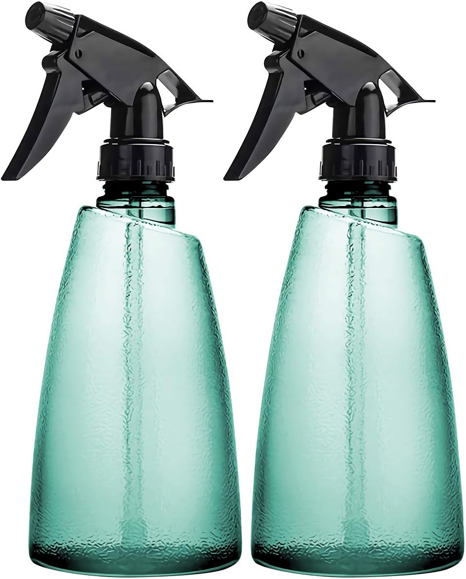 Runrar Plant Mister Spray Bottle 16oz Spray Bottles Plant Watering Sprayer with Fine Mist and Stream Spray Modes Multipurpose Plastic Water Spray Bottle for Plants, Garden, Cleaning Solutions,2 Pack