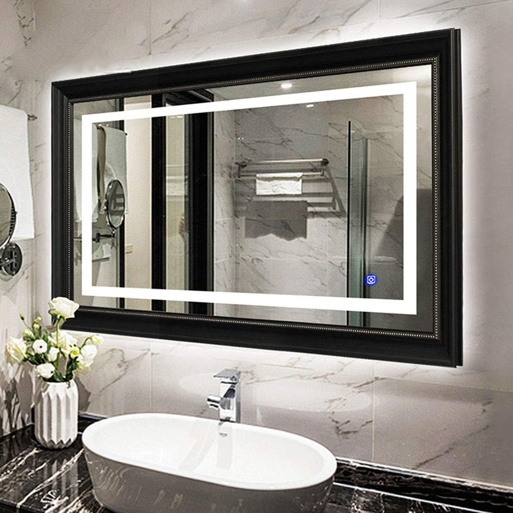 Amazon.com: Bathroom Mirror, Illuminated LED Vanity Mirror, Touch