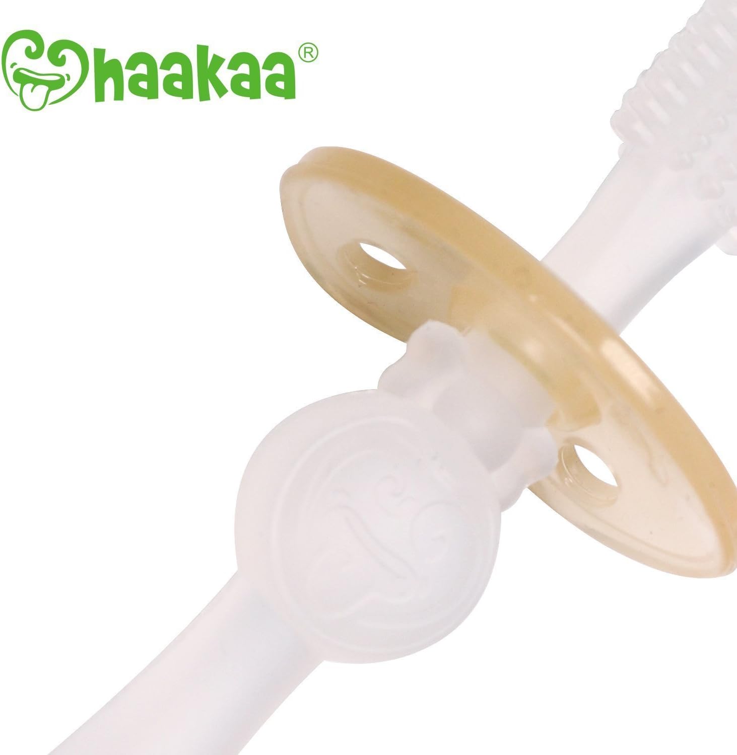 Haakaa 360 Degree Silicone Baby Toothbrush, Clear, 16 g - Image 4