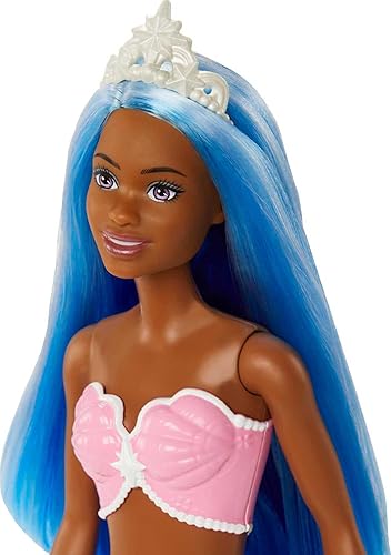Barbie Dreamtopia Mermaid Doll with Blue Hair, Pink Blue Ombre