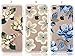 iPhone 8 Plus Case, iPhone 7 Plus Case, [3-Pack] CarterLily Watercolor Flowers Floral Pattern Soft Clear Flexible TPU Back Case for iPhone 7 Plus iPhone 8 5.5'' - Blue Flowers