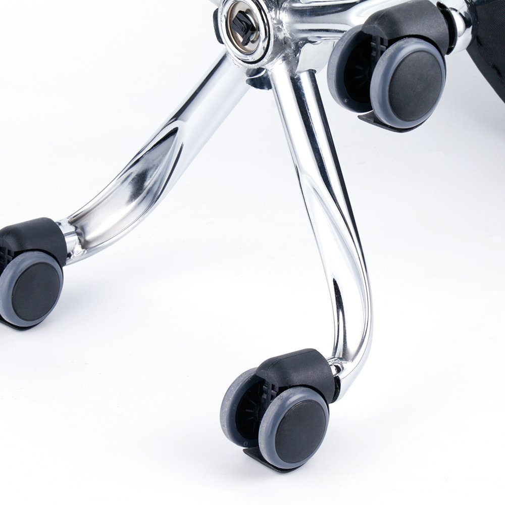 Leopard Round Rolling Stools, Adjustable Work Medical Stool with Wheels (Small, White): Beauty