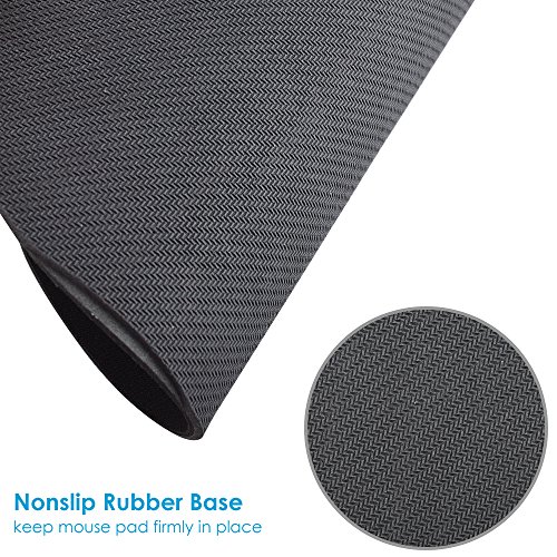 image for Ktrio Mini Mouse Pad with Memory Foam Wrist Rest Ergonomic Mousepad wi