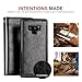 PASONOMI Note 9 Case, Note 9 Wallet Case with Detachable SlimCase - [Folio Style] PU Leather Wallet case with ID&Card Holder Slot Wrist Strap for Samsung Galaxy Note 9 (Black)