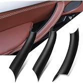 Jaronx Compatible with BMW X5 F15/X6 F16 Door Handle Covers 3PCS | Door Pull Handle Covers for BMW X5 F15 2014-2018,X6 F16 2015-2018, Left and Right Side(Black)