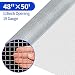 48 x 50 1/2Inch Hardware Cloth Galvanized Welded Cage Wire 19 Gauge Fence Mesh Roll Garden Plant Supports Poultry Netting Square Chicken Wire Snake Fencing Gopher Fence Racoons Rabbit Pen Gutter