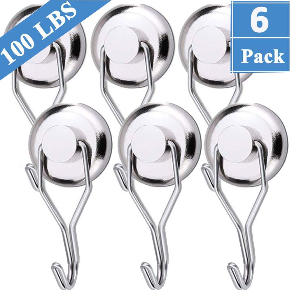 EVISWIY Swivel Hooks for Cruise Cabins 100LBS Strong Neodymium