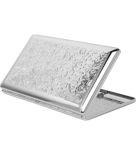SKYWAY ウェスティン シルバー シガレットケース 120年代用 シルバー Amazon.com: Skyway Westin Silver Cigarette Case for 120's
