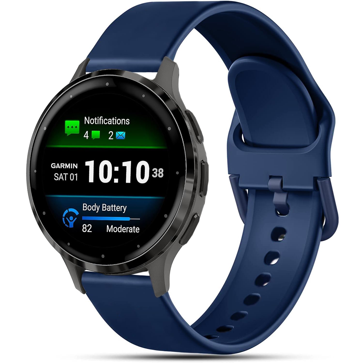 Issinlky band for Garmin Venu 4 41mm/Venu 2S/3S/Vivoactive 4S/Vivomove 3S, 18mm band Soft Silicone strap for Fossil Ladies Gen 6/5E/4/3