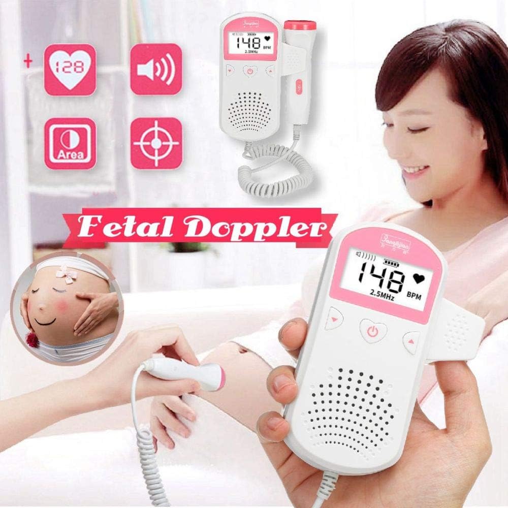 We1lessz Fetal Doppler Ultrasound Baby Heartbeat Monitor + Infrared Baby Forehead Thermometer Temperature Measurement for Pregnant,FetalDoppler