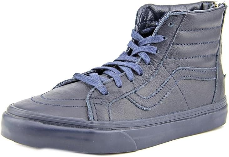 vans sk8 hi zip ca boot leather dress blues