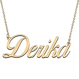 HUAN XUN Customized Custom Simple Any Name Necklace