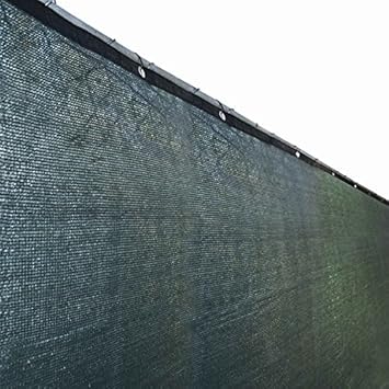 Aleko 5 X 50 Feet Dark Green Fence Privacy Screen Outdoor Backyard