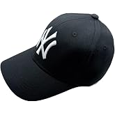 New York Baseball Cap Hat for Men and Women, Adjustable Pure Cotton, Buckle Up, One Size Fitted All
