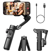 AOCHUAN Smart XE 3-Axis Gimbal Stabilizer for iPhone&amp;Android,Foldable | Handheld smartphone gimbal w/focus wheel, Face tracking,Gesture control,TikTok, YouTube vlog, video creation