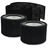 PUREBURG HS-1946 Replacement Filter Set Compatible with Crane EE-5068 & Jetery jt-8115m Air Purifiers,2-Pack H13 HEPPA + 4 x Activated Carbon Pre-Filters Air Clean