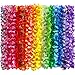 Myamy 36 Counts Hawaiian Leis Necklace Tropical Luau Hawaii Silk Flower Lei Theme Party Favors Wreaths Headbands Holiday Wedding Beach Birthday Decorations (3 Dozens) primary