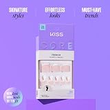 Kiss New York CORE Press On Toenails Two of a Kind White Short 26 Nails Glue view 6