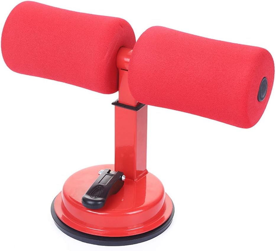 Celiy Yoga Situp Bar Self-Suction Sit Up Bars Abs Trainer Fitness Bar Home Workout Equipment Durable Sports & Outdoors Fitness & Bodybuilding (Red)
