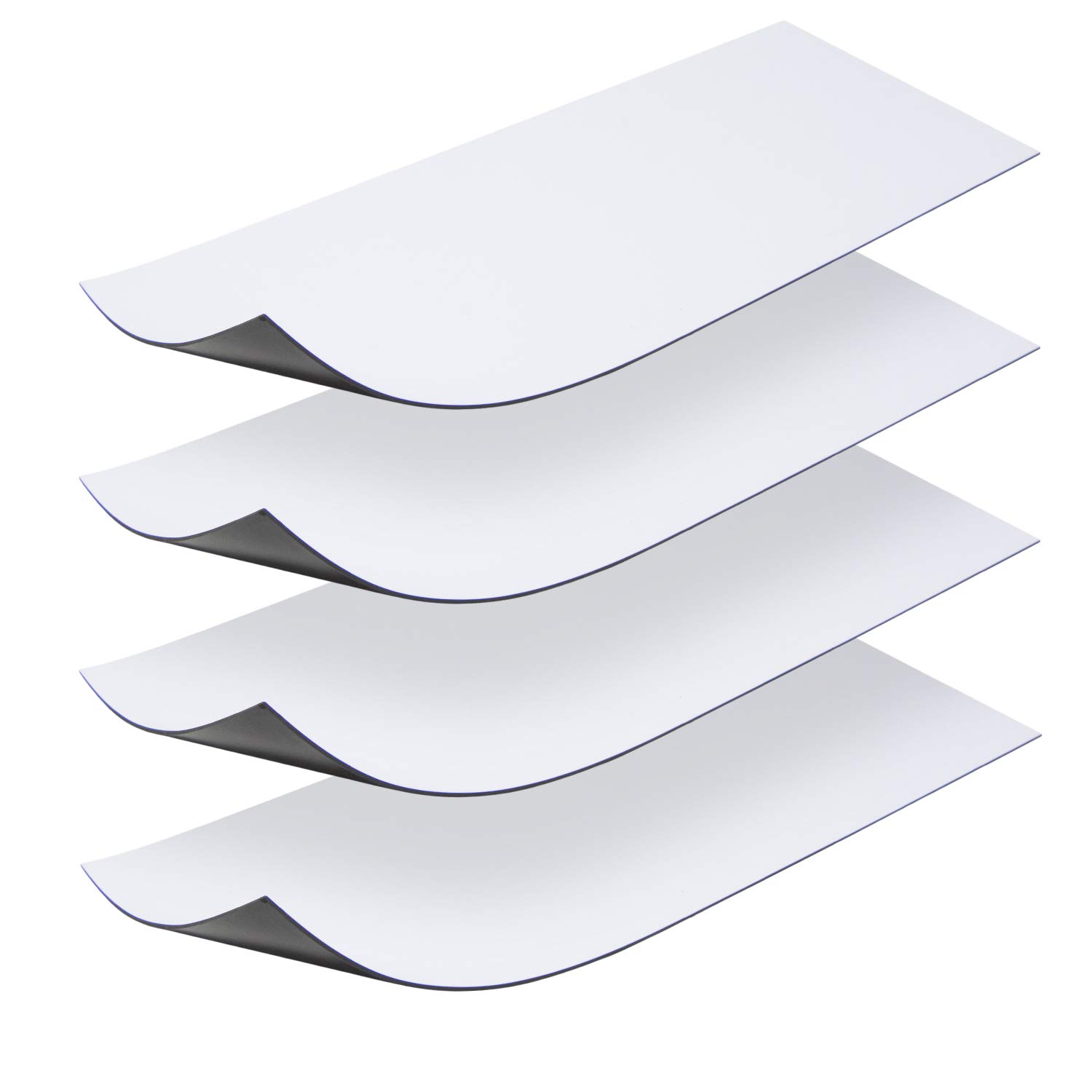 Air Vent Covers For Home (4pk, 12 x 5.5 x 0.6 Inch) Magnetic Vent Cover For Ceiling, Walls and Floors. Vent Blocker Magnet For AC, Heater, HVAC, Register, Fireplace in White. Cut to Any Shape and Size