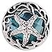 Snap Jewelry Rhinestone Starfish In Ocean fits 18-20mm Standard Size Ginger Style Charms My Prime Gifts