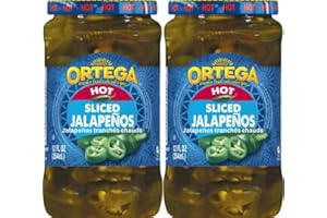 VALUBNDL: Ortega Pickled Jalapeño Slices Bulk (2-Pack) – 708ml Total (Two 354ml Jars) – Zesty Sliced Hot Peppers for Nachos, 