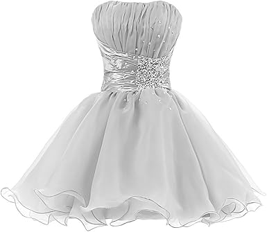 white and silver cocktail dress