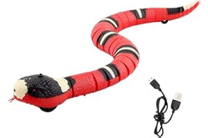 ShengQuanHao Cat Toy Electric Sensing Cat Toy Snake Rechargeable Realistic Small Pet Toy Smart
