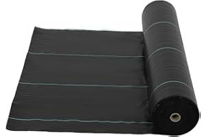 KOKEBREN 6.5ft x 330ft & 3.2oz Premium Garden Weed Barrier Landscape Fabric, Durable & Heavy-Duty Weed Block Gardening Mat, Easy Setup & Superior Weed Control, Eco-Friendly & Convenient Design
